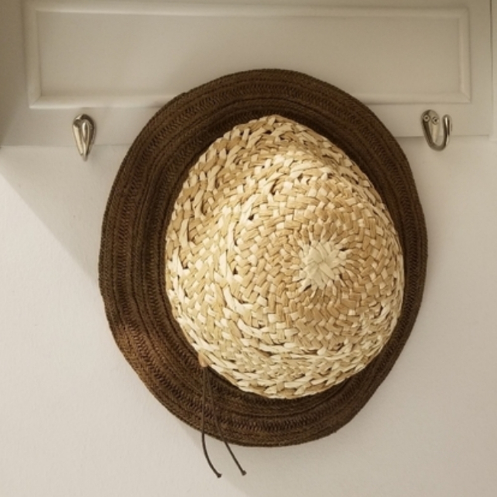 San Diego Hat Company All Natural 2-tone Packable Floppy Straw Hat - Picture 2 of 8